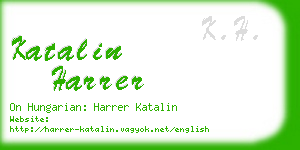 katalin harrer business card